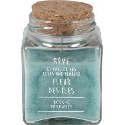 Bougie parfumée dans pot en verre