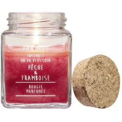 Bougie parfumée dans pot en verre