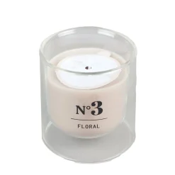 Bougie parfumée dans verre double paroi senteur floral 25H