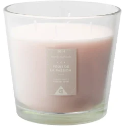 Bougie parfumée dans verre senteur fruit de la passion H12,5cm 30H < Gifi Discount