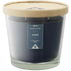 Bougie parfumée dans verre senteur monoï Ø13,5xH12,5cm 30H < Gifi Discount