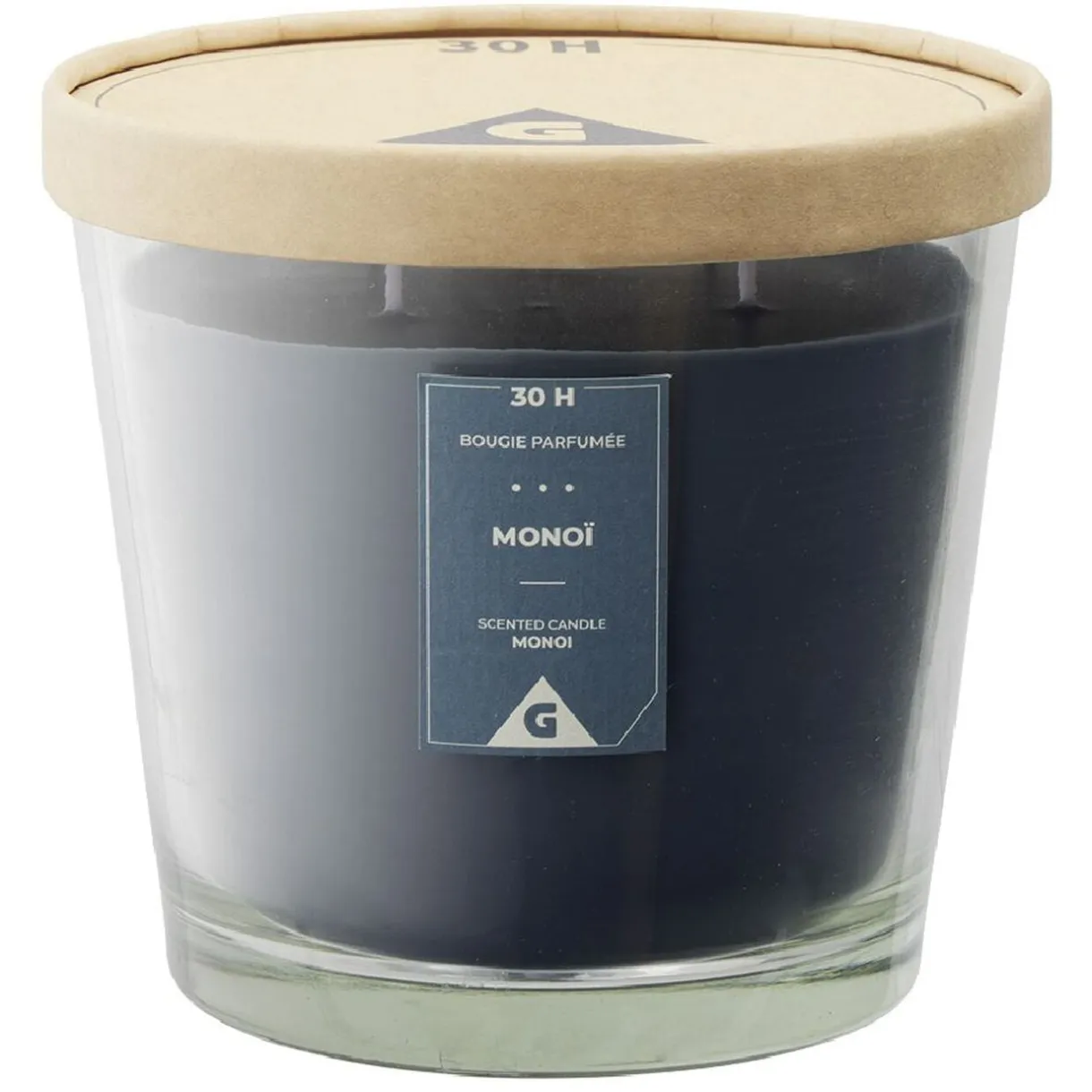 Bougie parfumée dans verre senteur monoï Ø13,5xH12,5cm 30H < Gifi Discount