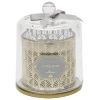 Bougie parfumée grise sous cloche transparent doré < Gifi New