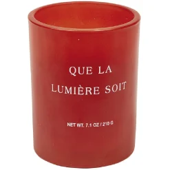 Bougie parfumée orange dans verre avec message imprimé < Gifi Online