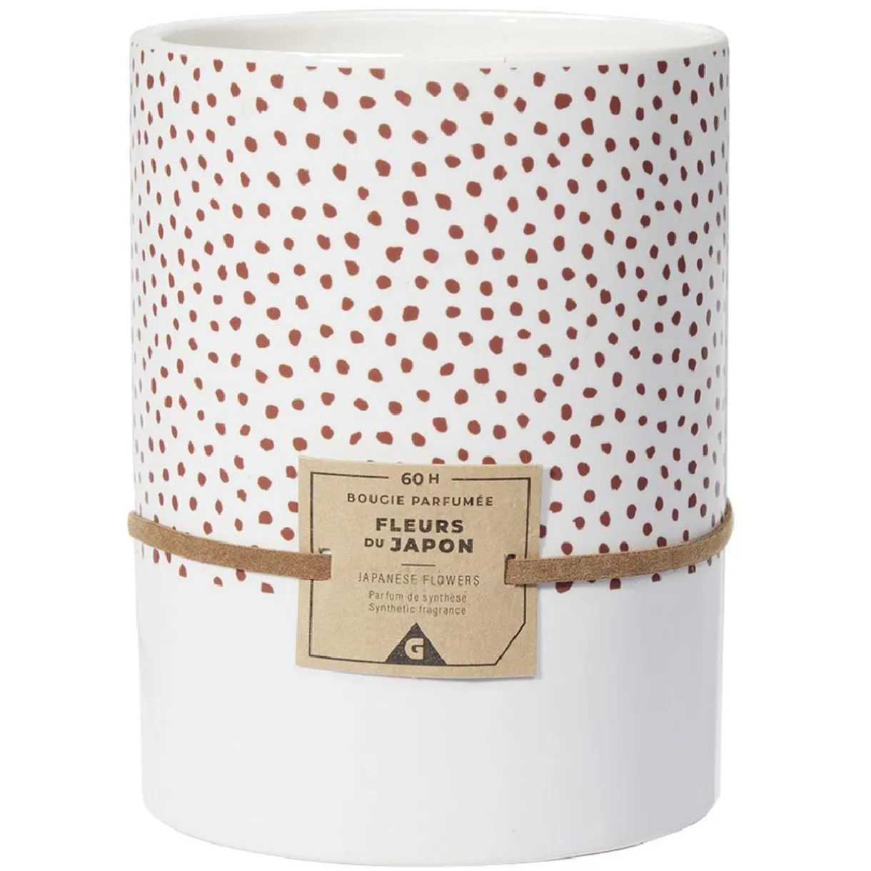 Bougie parfumée rose senteur fleurs du Japon 60H < Gifi New