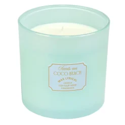 Bougie parfumée XXL en verre irridescent Ø15xH15cm (3 modèles)