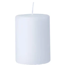 Bougie pilier blanche Ø7xH10 cm