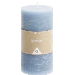 Bougie pilier bleue 50H