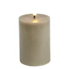 Bougie pilier à LED grise Ø7xH10cm < Gifi Best