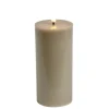 Bougie pilier à LED gris Ø7xH15cm