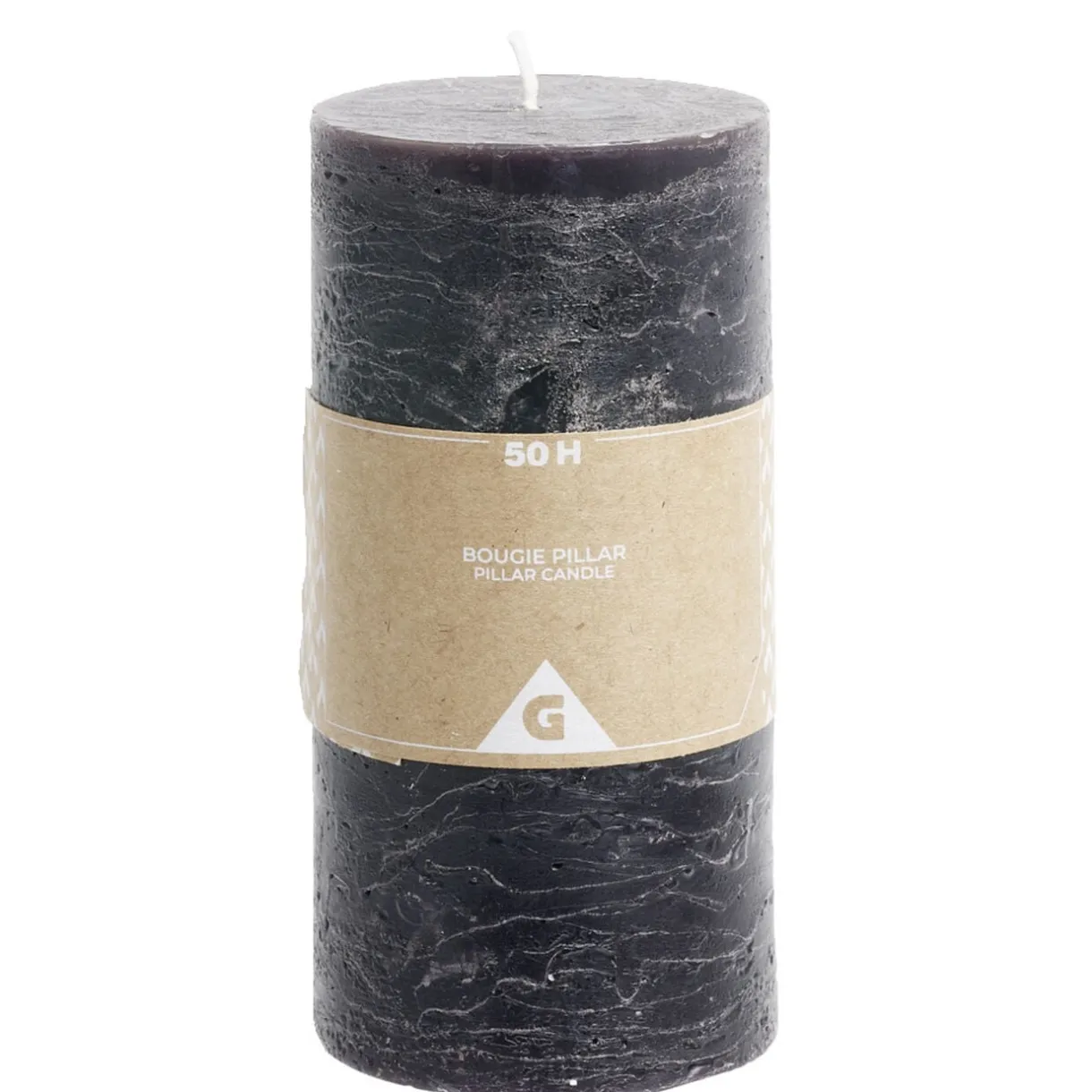 Bougie pilier noire 50H < Gifi New