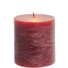 Bougie pillar rouge 25H < Gifi New