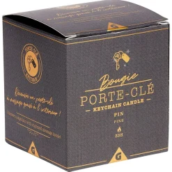 Bougie porte-clé doré senteur pin 33H < Gifi Hot