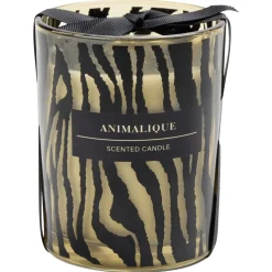 Bougie pot en verre motif pelage animal Ø10xH12,5cm (2 modèles léopard ou tigre) < Gifi Sale