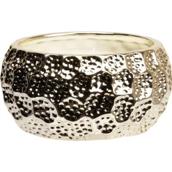Bougie ronde dans pot en céramique doré Ø15 cm < Gifi Best