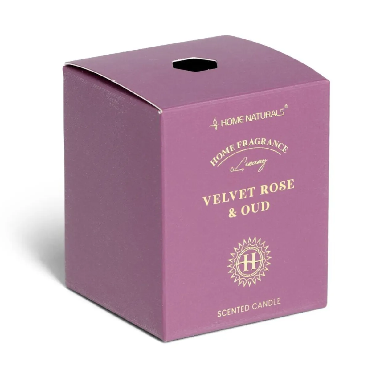 Bougie senteur rose et oud dans pot en verre Ø6,4xH7,9cm rose < Gifi Outlet
