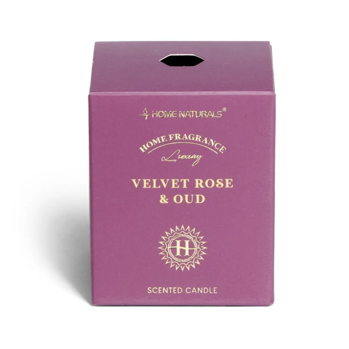 Bougie senteur rose et oud dans pot en verre Ø6,4xH7,9cm rose < Gifi Outlet