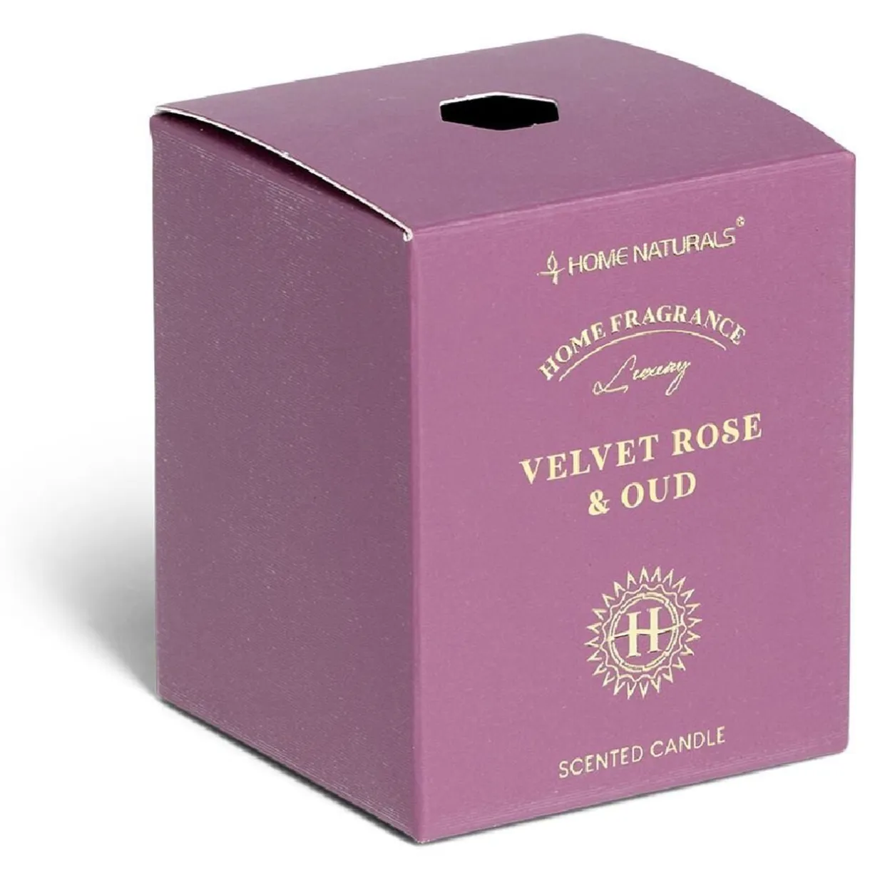 Bougie senteur rose et oud dans pot en verre Ø6,4xH7,9cm rose < Gifi Outlet