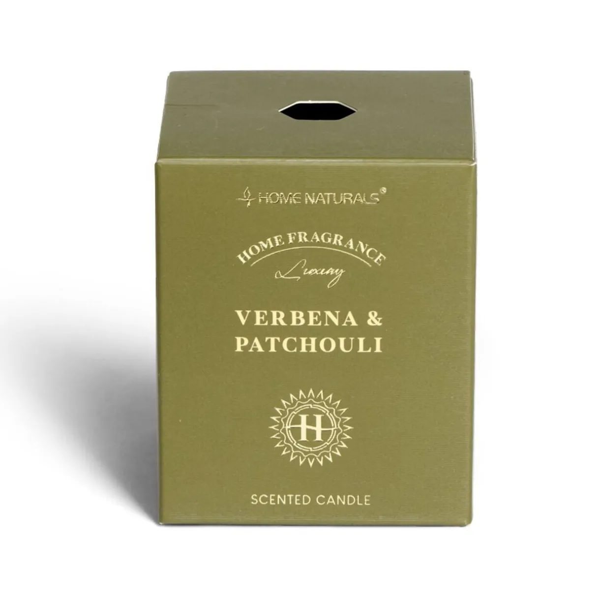 Bougie senteur verveine patchouli dans pot en verre Ø6,4xH7,9cm vert < Gifi Online