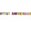 Bougies Joyeux anniversaire multicouleur à paillettes < Gifi Best