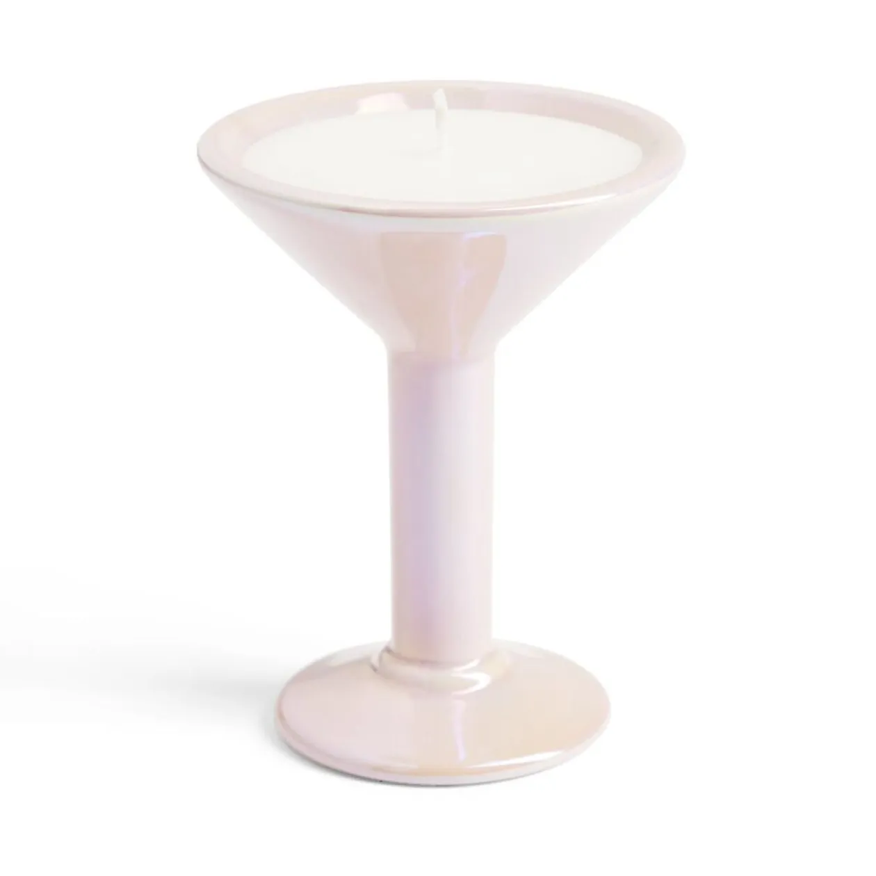 Bougie verre à martini céramique et verre 2H - 2 modèles