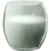 Bougie XL dans verre coloré gris senteur coton 36H