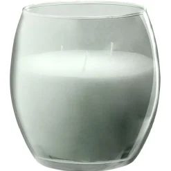 Bougie XL dans verre coloré gris senteur coton 36H