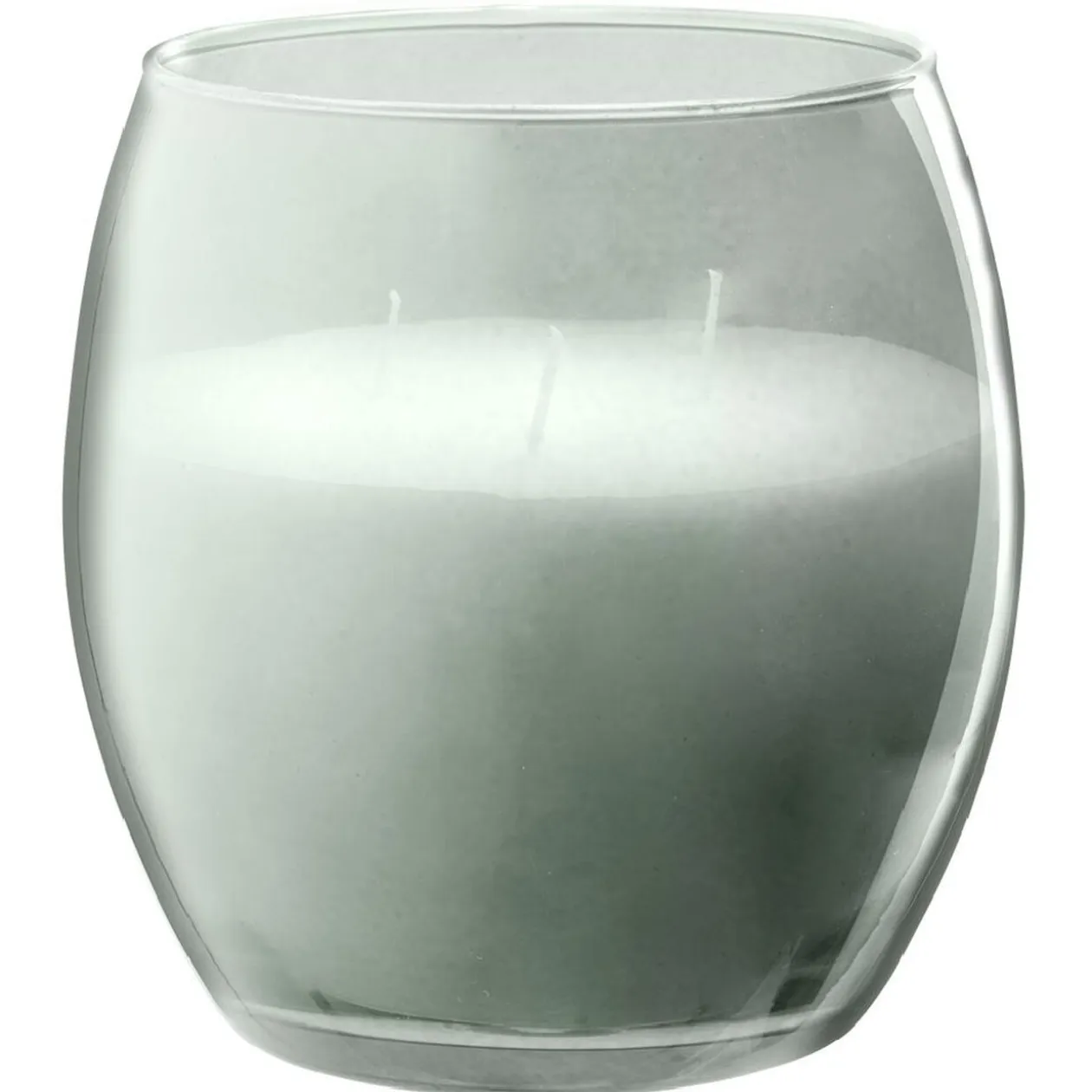 Bougie XL dans verre coloré gris senteur coton 36H