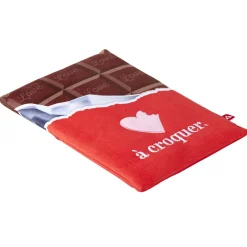 Bouillotte forme tablette de chocolat pour micro onde L32x20x4cm