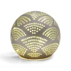 Boule déco LED verre et métal grise Ø12cm < Gifi