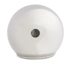 Boule déco LED verre et métal gris argent Ø12cm < Gifi Discount