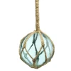 Boule décorative en verre et jute Ø11,5xH12cm (3 modèles)