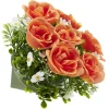 Boule de fleurs artificielles Rose orange - 7 têtes < Gifi Hot