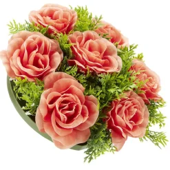 Boule de fleurs artificielles Rose et gypsophile blanc - 7 têtes < Gifi Best