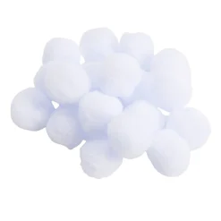Boule de neige décoration de Noël blanche Ø4cm x100