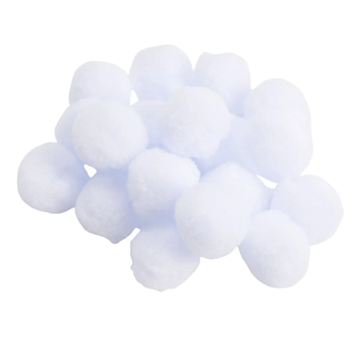 Boule de neige décoration de Noël blanche Ø4cm x100