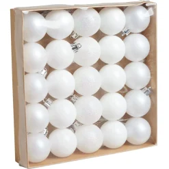 Boule de Noël blanc Ø4cm x25 < Gifi Outlet