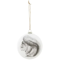 Boule de Noël blanche esprit scandinave nature < Gifi