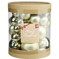 Boule de Noël blanche et dorée x50 < Gifi Sale