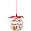 Boule de Noël blanche motif pain d épices < Gifi Discount