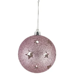Boule de Noël brillante motif étoilée ajourée < Gifi Sale