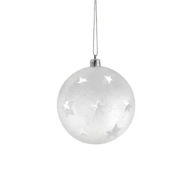 Boule de Noël brillante motif étoilée ajourée < Gifi Sale