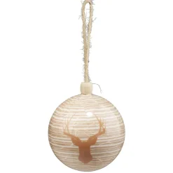 Boule de Noël design forêt Ø8cm