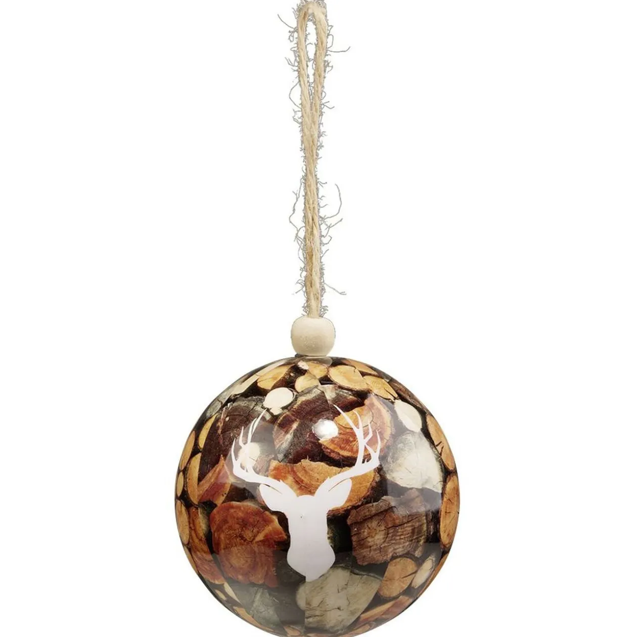 Boule de Noël design forêt Ø8cm