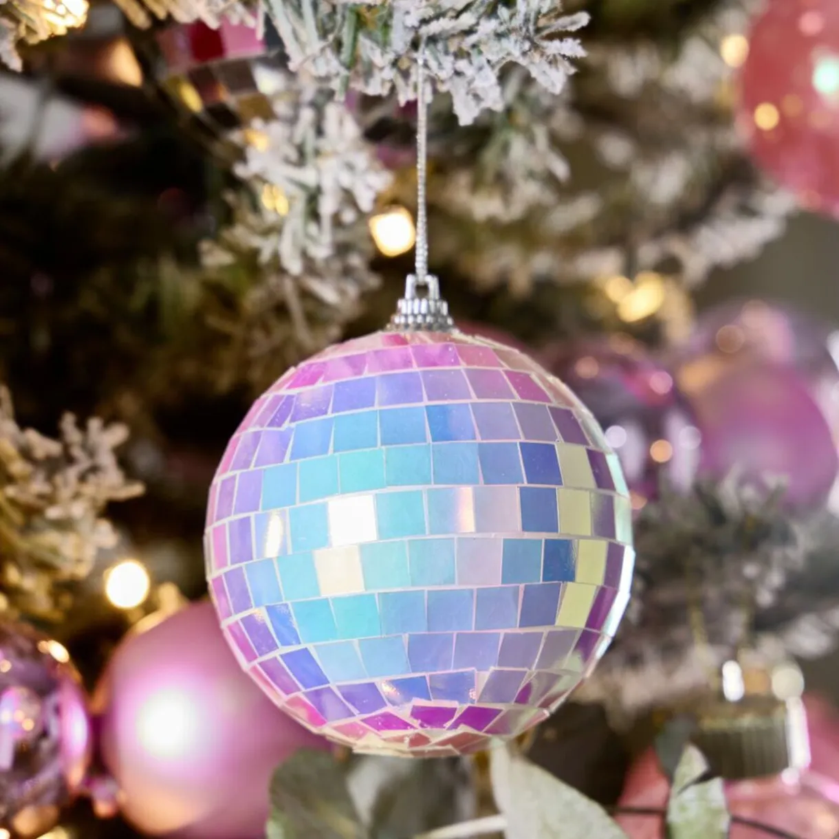 Boule de Noël disco à suspendre Ø8cm (4 modèles) < Gifi Clearance