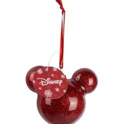 Boule de Noël Disney tête de Mickey rouge pailletée < Gifi Sale