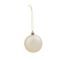Boule de Noël dorée brillante et mate x10