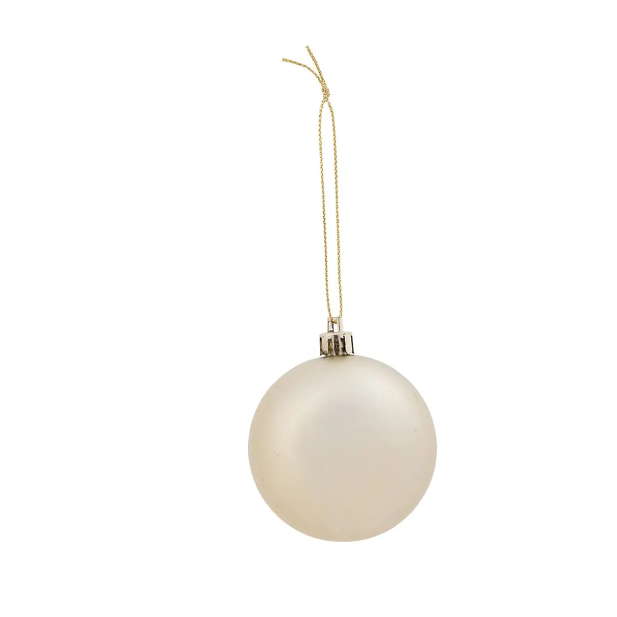 Boule de Noël dorée brillante et mate x10
