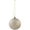 Boule de Noël effet matelassé