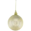 Boule de Noël en acrylique beige doré Ø10 cm < Gifi Outlet